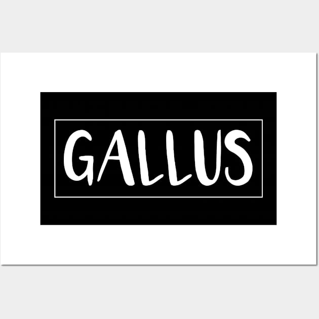 GALLUS, Scots Language Word Wall Art by MacPean